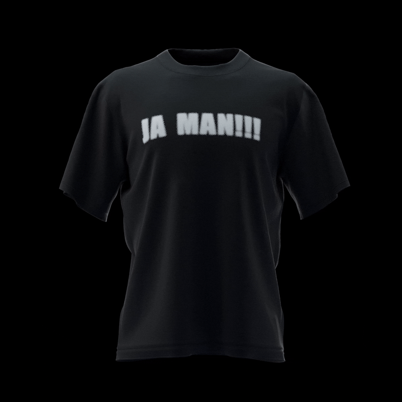 JA MAN!!! SHIRT WEISS
